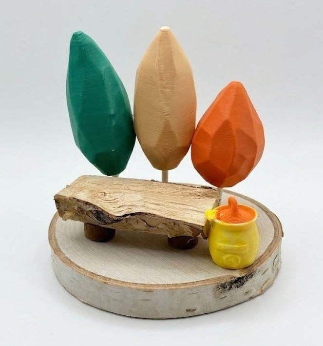 Forest with Honey — finished example